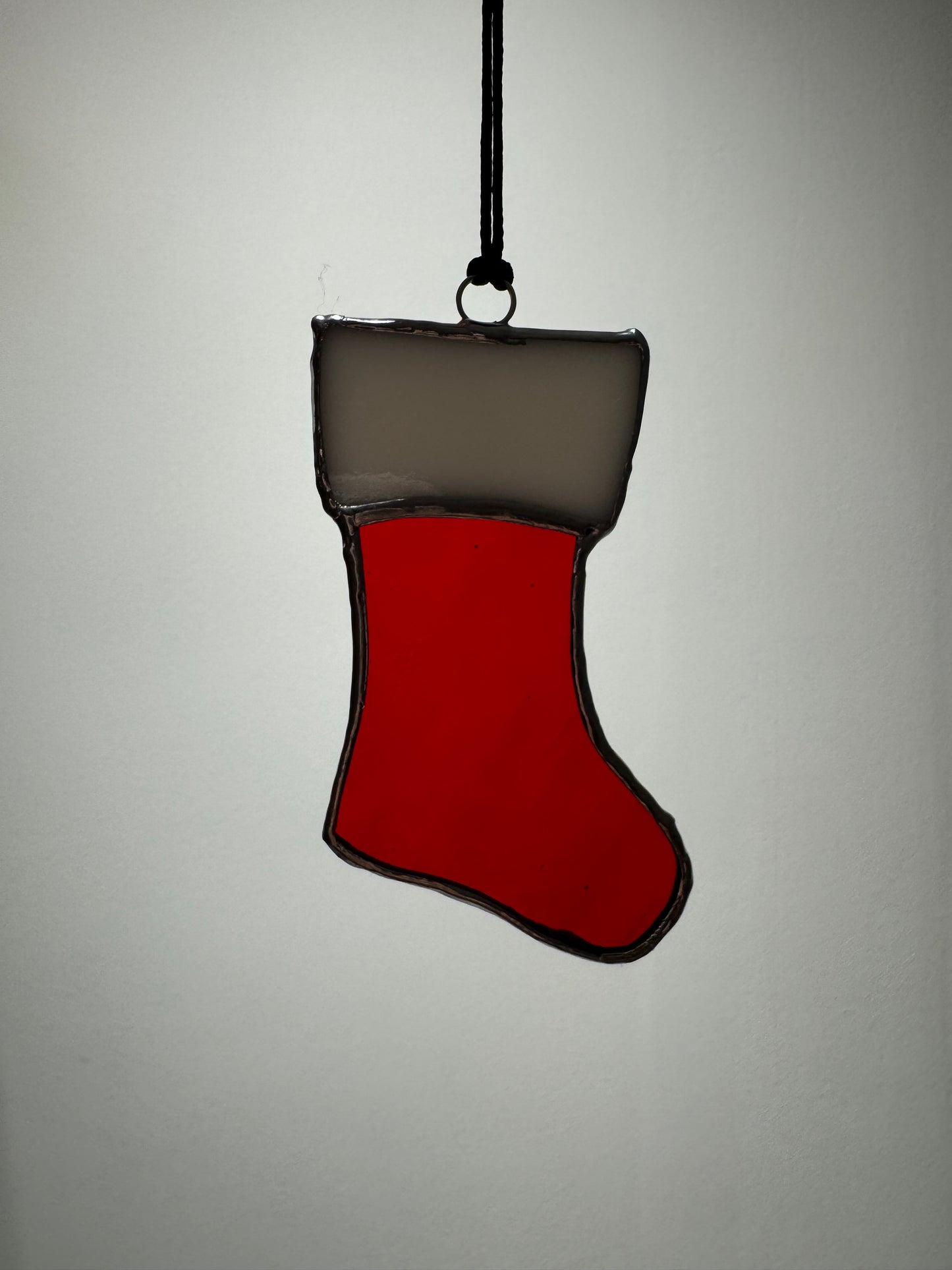 Kerstsok glas decoratie