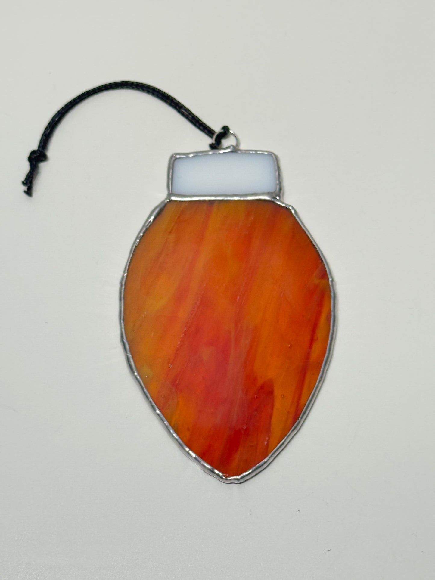 Kerst licht glas decoratie- groot (verschillende kleuren)