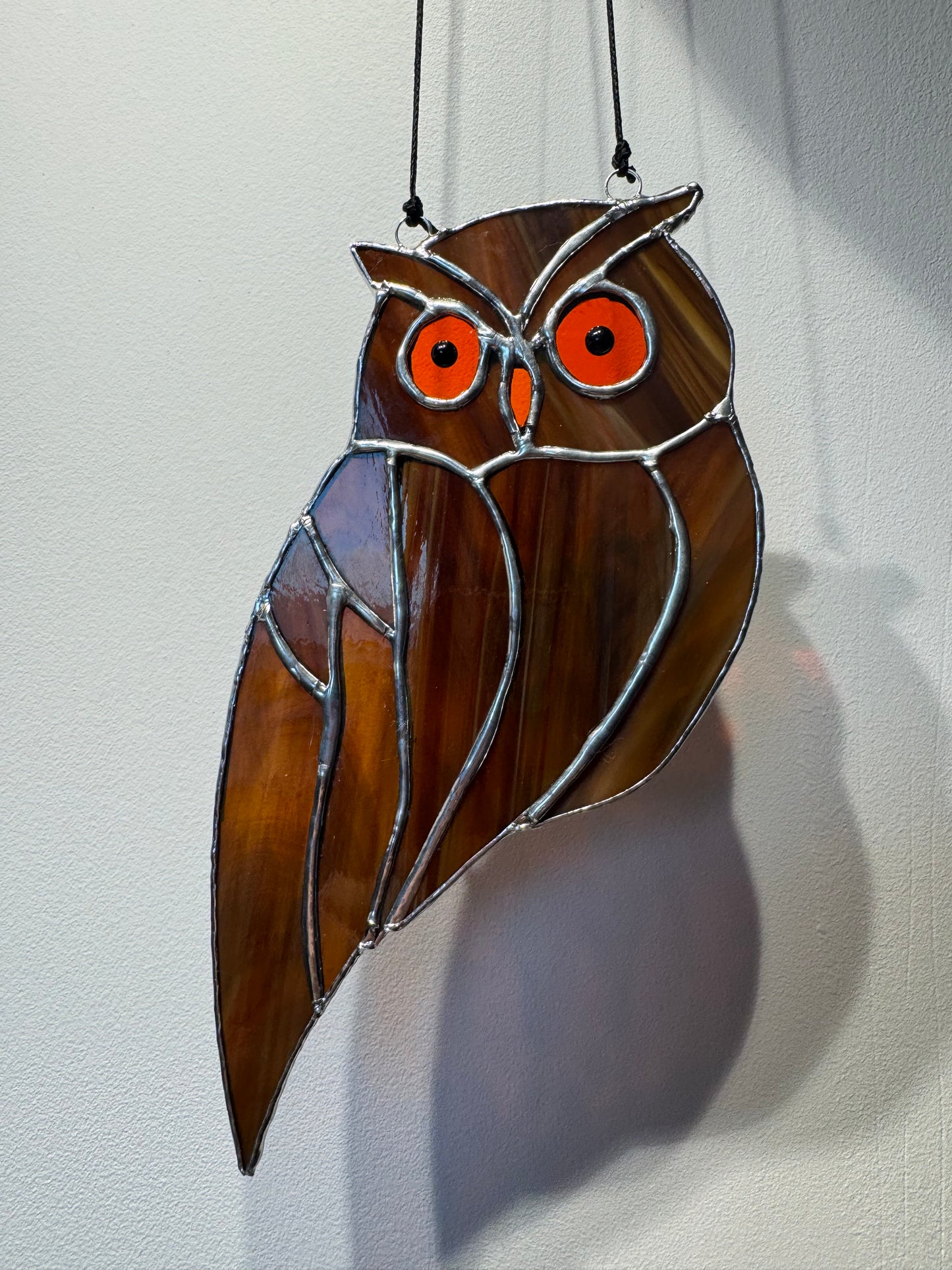 Uil glas decoratie - verschillende kleuren