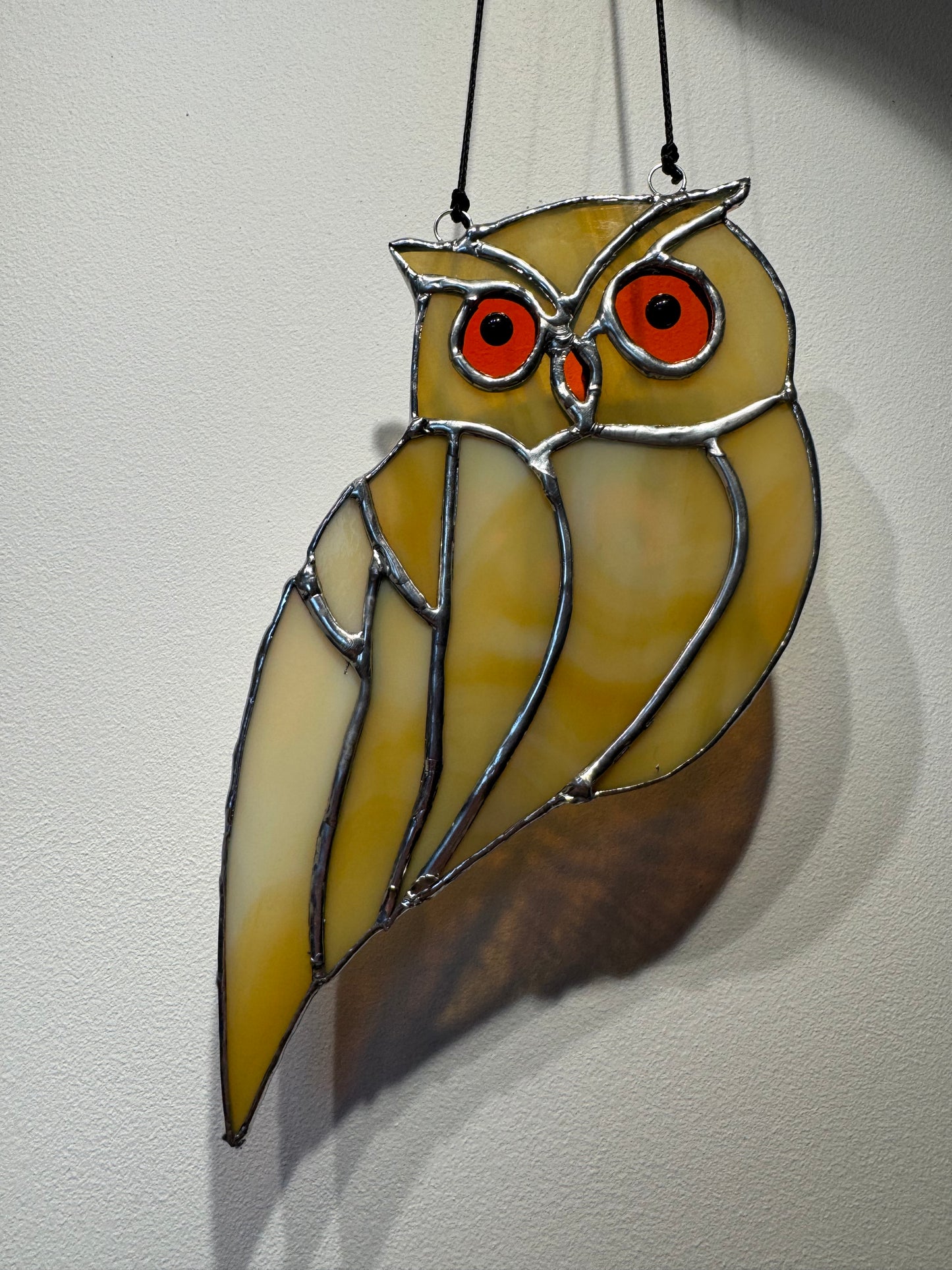 Uil glas decoratie - verschillende kleuren