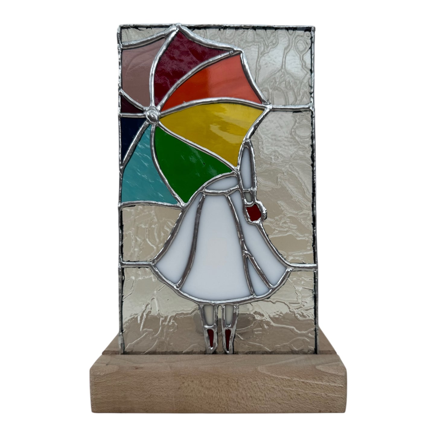 Kaarsenhouder - Meisje met paraplu